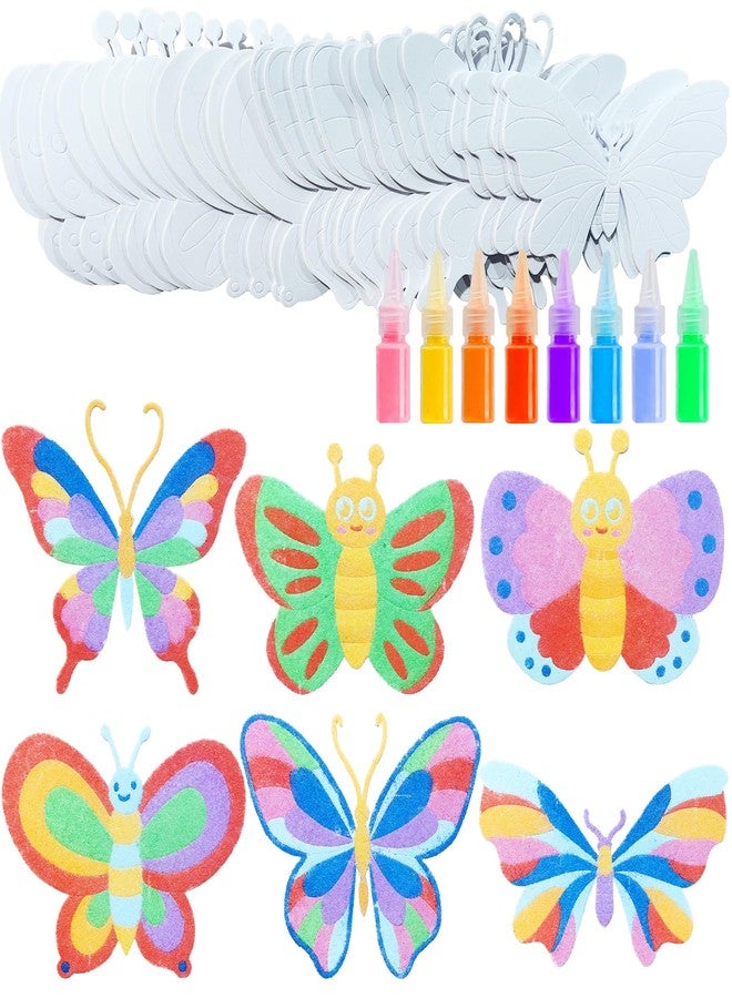 ام ال او ال ام مجموعة MLOLM المكونة من 30 مجموعة من أدوات الرسم والتطريز على شكل فراشات الربيع، مثالية لأنشطة المشاريع الفنية الصيفية. - Image 1